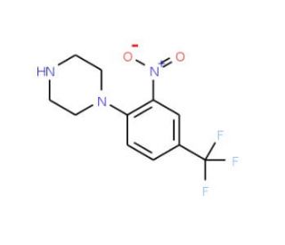 3-Nitro-4-(piperazin-1-yl)benzotrifluoride (CAS 58315-38-1) - chemical structure image
