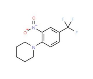 3-Nitro-4-(piperidin-1-yl)benzotrifluoride (CAS 1692-79-1) - chemical structure image