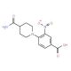3-Nitro-4-(piperidin-4-carboxamide-1-yl)-benzoic acid - chemical structure image