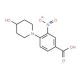 3-Nitro-4-(piperidin-4-ol-1-yl)benzoic acid - chemical structure image