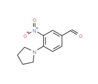 3-nitro-4-(pyrrolidin-1-yl)benzaldehyde (CAS 284679-97-6) - chemical structure image