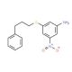 3-Nitro-5-[(3-phenylpropyl)thio]aniline - chemical structure image