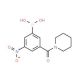 3-Nitro-5-(piperidin-1-ylcarbonyl)benzeneboronic acid (CAS 871332-78-4) - chemical structure image