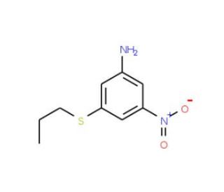 3-Nitro-5-(propylthio)aniline - chemical structure image