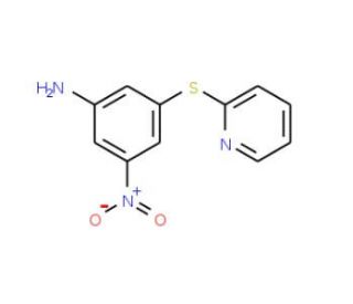 3-Nitro-5-(pyridin-2-ylsulfanyl)-phenylamine - chemical structure image