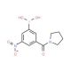 3-Nitro-5-(pyrrolidin-1-ylcarbonyl)benzeneboronic acid (CAS 871332-81-9) - chemical structure image