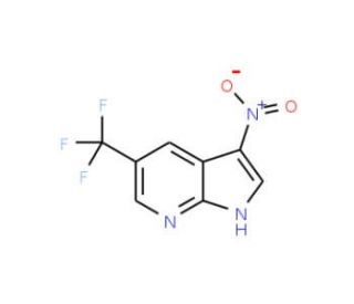 3-Nitro-5-(trifluoromethyl)-1H-pyrrolo[2,3-b]pyridine - chemical structure image