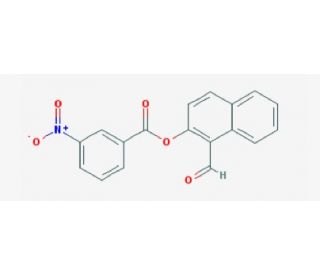 3-Nitro-benzoic acid 1-formyl-naphthalen-2-yl ester - chemical structure image