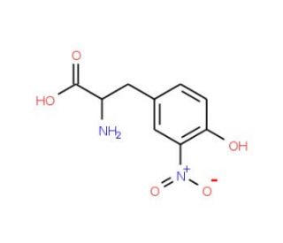 3-Nitro-D-tyrosine (CAS 32988-39-9) - chemical structure image