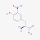 3-Nitro-L-tyrosine (CAS 621-44-3) - chemical structure image
