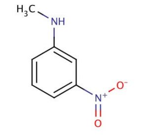 3-Nitro-N-methylaniline (CAS 619-26-1) - chemical structure image