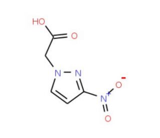 (3-Nitro-pyrazol-1-yl)-acetic acid (CAS 887408-81-3) - chemical structure image