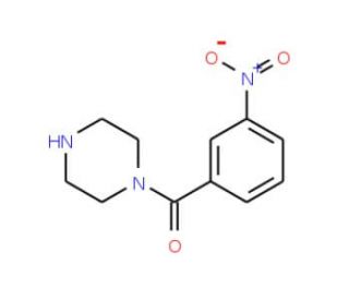 (3-Nitrophenyl)(piperazin-1-yl)methanone (CAS 341529-34-8) - chemical structure image