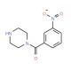 (3-Nitrophenyl)(piperazin-1-yl)methanone (CAS 341529-34-8) - chemical structure image
