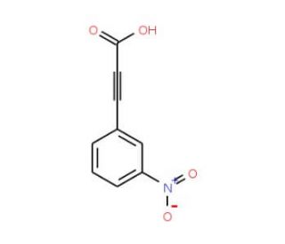 (3-Nitrophenyl)-propynoic acid (CAS 4996-15-0) - chemical structure image