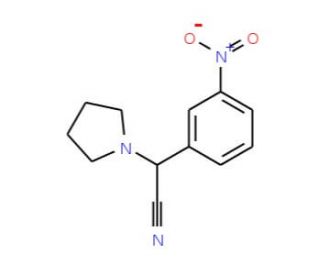 (3-Nitrophenyl)(pyrrolidin-1-yl)acetonitrile - chemical structure image