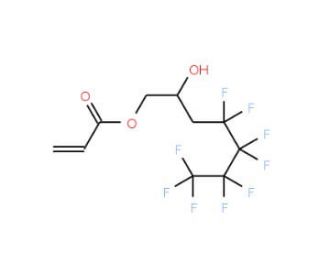 3-(Nonafluorobutyl)-2-hydroxypropyl acrylate (CAS 98573-25-2) - chemical structure image