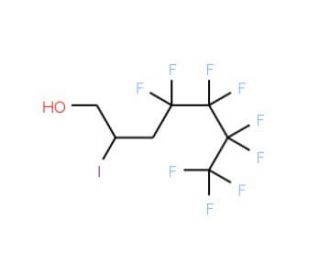 3-Nonafluorobutyl-2-iodopropanol (CAS 80233-96-1) - chemical structure image