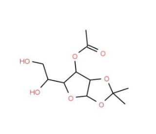 3-O-Acetyl-1,2-O-isopropylidene-a-D-glucofuranose (CAS 24807-96-3) - chemical structure image