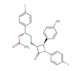3-O-Acetyl Ezetimibe (CAS 1044664-24-5) - chemical structure image