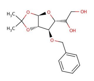 3-O-Benzyl-1,2-O-isopropylidene-α-D-glucofuranose (CAS 22529-61-9) - chemical structure image