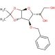 3-O-Benzyl-1,2-O-isopropylidene-α-D-glucofuranose 的分子结构, CAS编号: 22529-61-9 3-O-Benzyl-1,2-O-isopropylidene-α-D-glucofuranose (CAS 22529-61-9) - chemical structure image