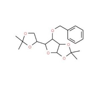 3-O-Benzyl-1,2:5,6-di-O-isopropylidene-alpha-D-glucofuranose - chemical structure image