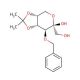 3-O-Benzyl-4,5-O-(1-methylethyldiene)-β-D-fructopyranose - chemical structure image