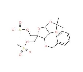 3-O-Benzyl 4-C-(methanesulfonyloxymethyl)-5-O-methanesulfonyl-1,2-O-isopropylidene-a-D-ribofuranose (CAS 293751-01-6) - chemi