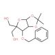 3-O-Benzyl-4-(hydroxymethyl)-1,2-O-isopropylidene-a-D-ribofuranose (CAS 63593-03-3) - chemical structure image