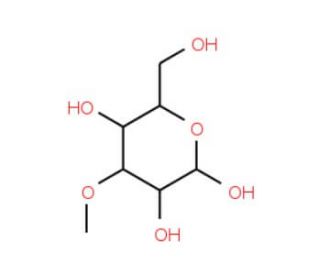 3-O-Methyl-D-glucopyranoside (CAS 3370-81-8) - chemical structure image