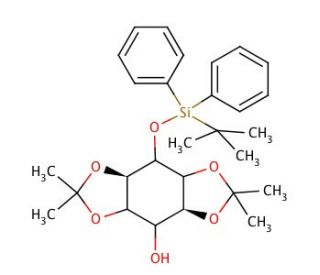 3-O-TBDPS-1,2:4,5-bis-O-(1-methylethylidene)-D,L-myo-inositol - chemical structure image