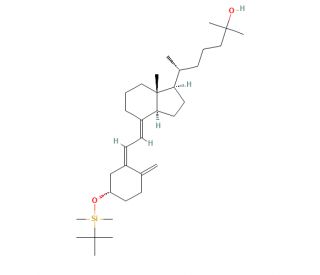 3-O-tert-Butyldimethylsilyl Calcifediol (CAS 140710-90-3) - chemical structure image