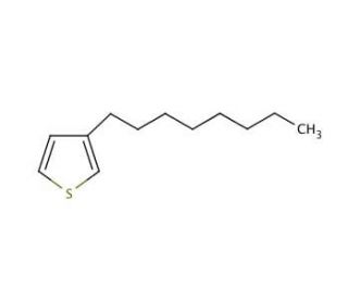 3-Octylthiophene (CAS 65016-62-8) - chemical structure image