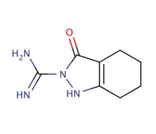 3-Oxo-1,3,4,5,6,7-hexahydro-2H-indazole-2-carboximidamide - chemical structure image