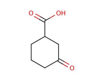 3-Oxo-1-cyclohexanecarboxylic acid (CAS 16205-98-4) - chemical structure image