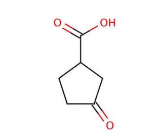3-Oxo-1-cyclopentanecarboxylic acid (CAS 98-78-2) - chemical structure image