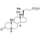 3-Oxo-12α-hydroxy-5β-cholanoic Acid (CAS 4185-01-7) - chemical structure image