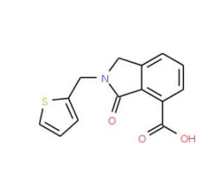 3-Oxo-2-thiophen-2-ylmethyl-2,3-dihydro-1H-isoindole-4-carboxylic acid - chemical structure image