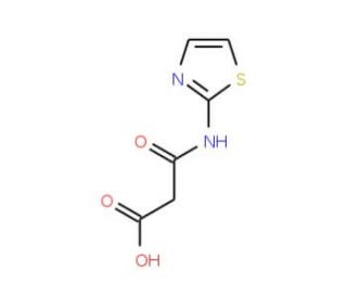 3-oxo-3-(1,3-thiazol-2-ylamino)propanoic acid - chemical structure image