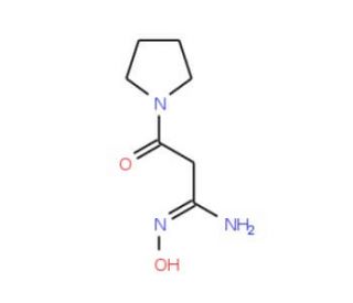 3-Oxo-3-(1-pyrrolidinyl)propionamidoxime - chemical structure image