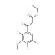 3-Oxo-3-(2,4,5-trifluoro-3-methoxyphenyl)propionic acid ethyl ester (CAS 112811-68-4) - chemical structure image