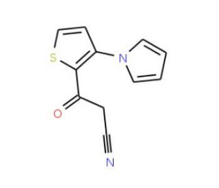 3-Oxo-3-[3-(1H-pyrrol-1-yl)-2-thienyl]-propanenitrile - chemical structure image