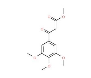 3-Oxo-3-(3,4,5-trimethoxyphenyl)propionic acid methyl ester (CAS 139148-39-3) - chemical structure image