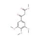 3-Oxo-3-(3,4,5-trimethoxyphenyl)propionic acid methyl ester (CAS 139148-39-3) - chemical structure image