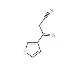3-Oxo-3-(3-thienyl)propanenitrile (CAS 69879-30-7) - chemical structure image