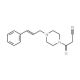 3-Oxo-3-{4-[(2E)-3-phenylprop-2-en-1-yl]piperazin-1-yl}propanenitrile - chemical structure image