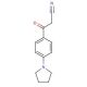 3-Oxo-3-[4-(1-pyrrolidinyl)phenyl]propanenitrile (CAS 887595-01-9) - chemical structure image
