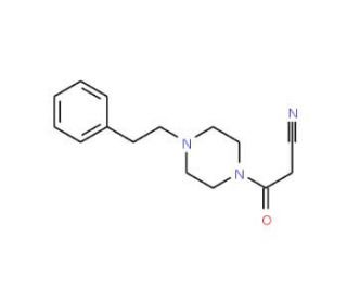 3-Oxo-3-[4-(2-phenylethyl)piperazin-1-yl]-propanenitrile - chemical structure image