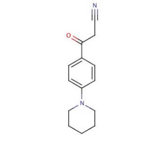 3-Oxo-3-(4-piperidinophenyl)propanenitrile - chemical structure image